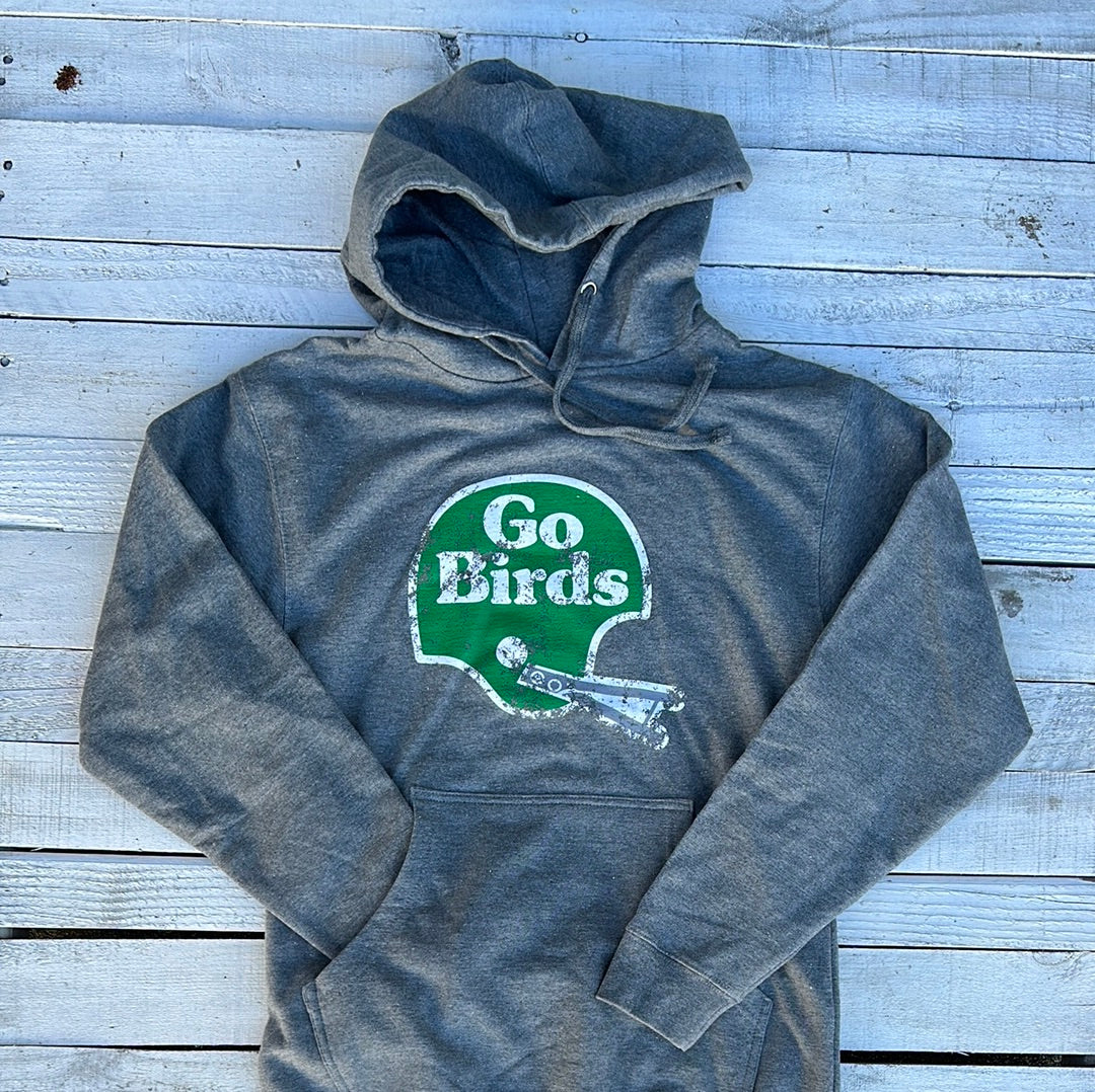 BlueRooted Go Birds Helmet Grey Sweatshirt