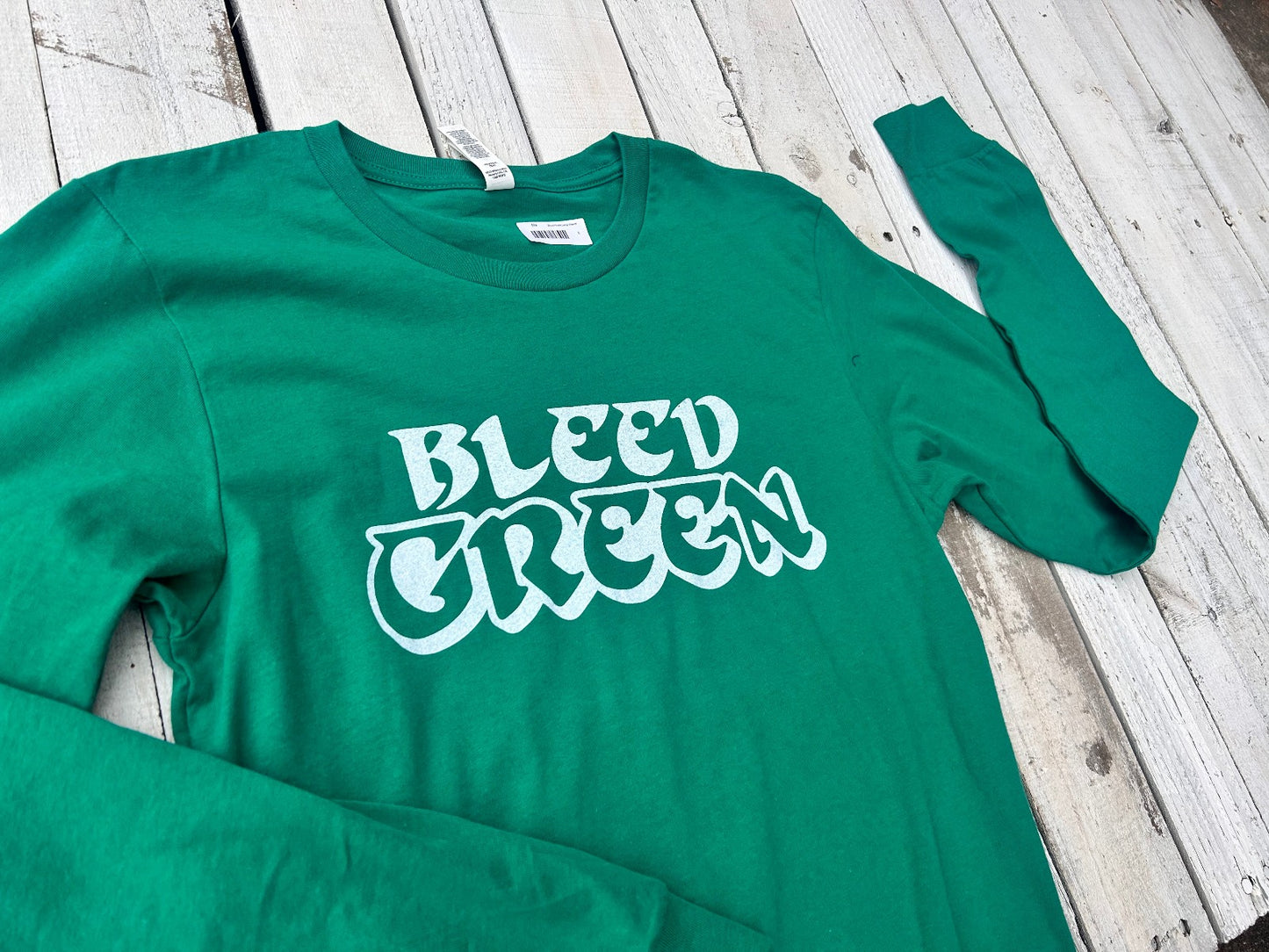 BlueRooted Bleed Green Longsleever
