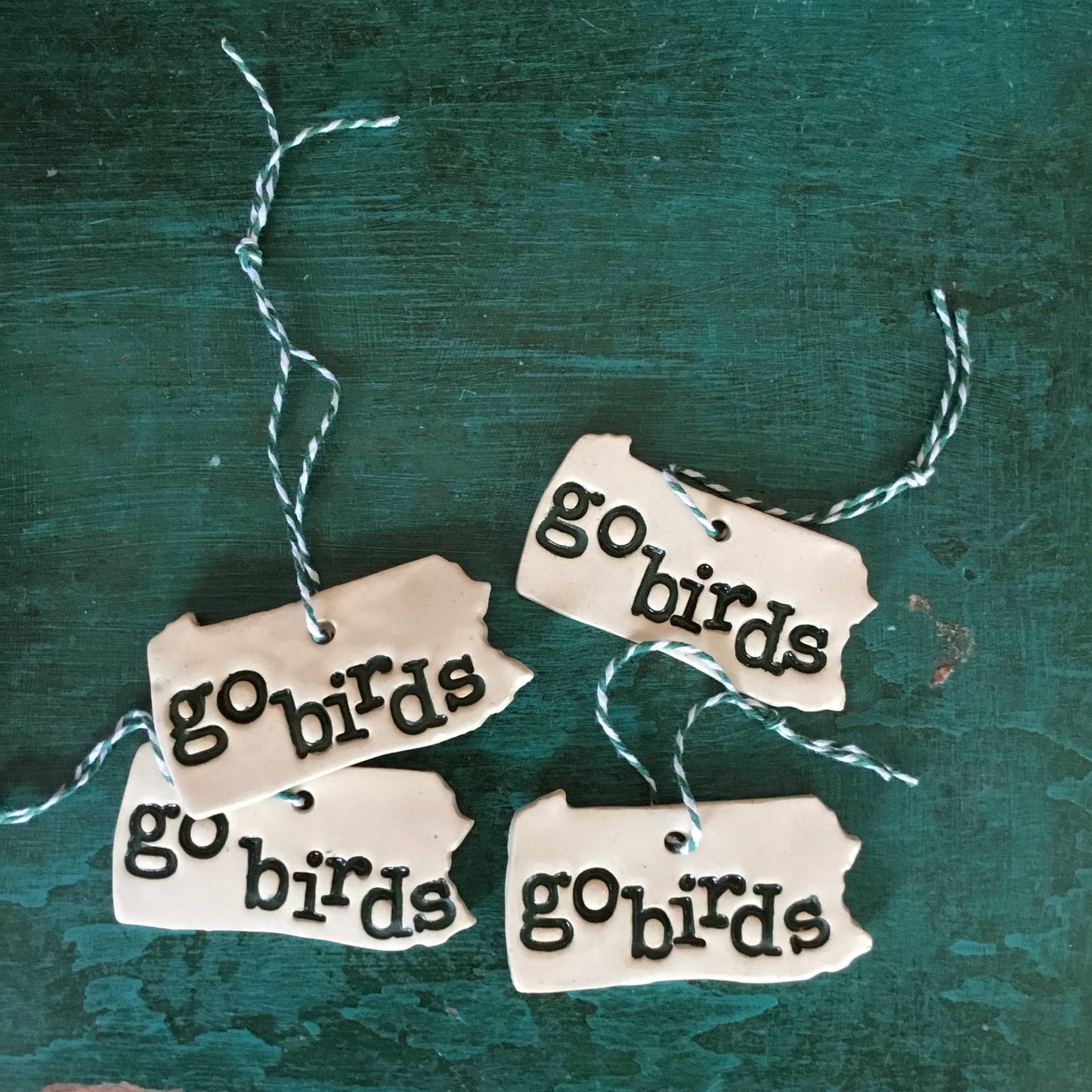 Go Birds Ceramic Ornament
