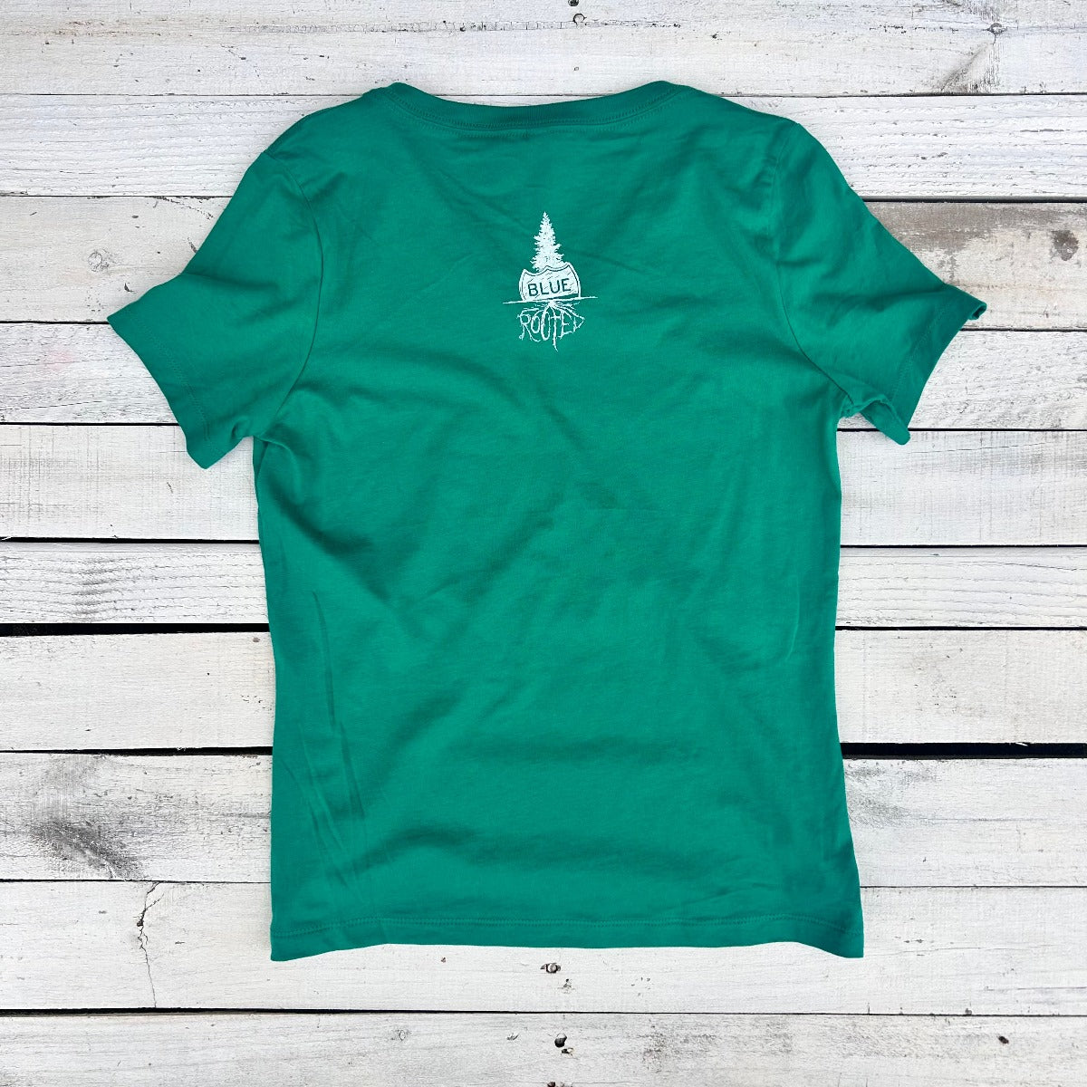 BlueRooted Bleed Green Ladies V Neck