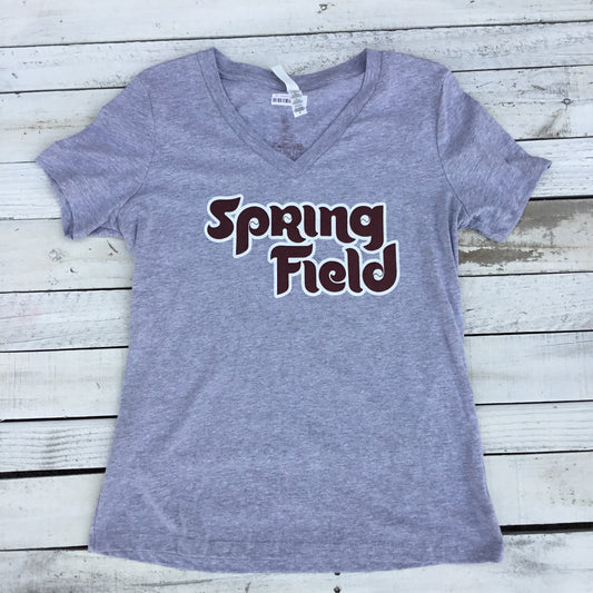 Springfield Phils Script Ladies V Neck