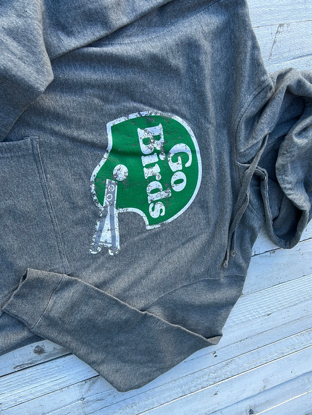 Go Birds Helmet Grey Sweatshirt