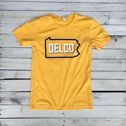 BlueRooted DELCO Bucs Gold T