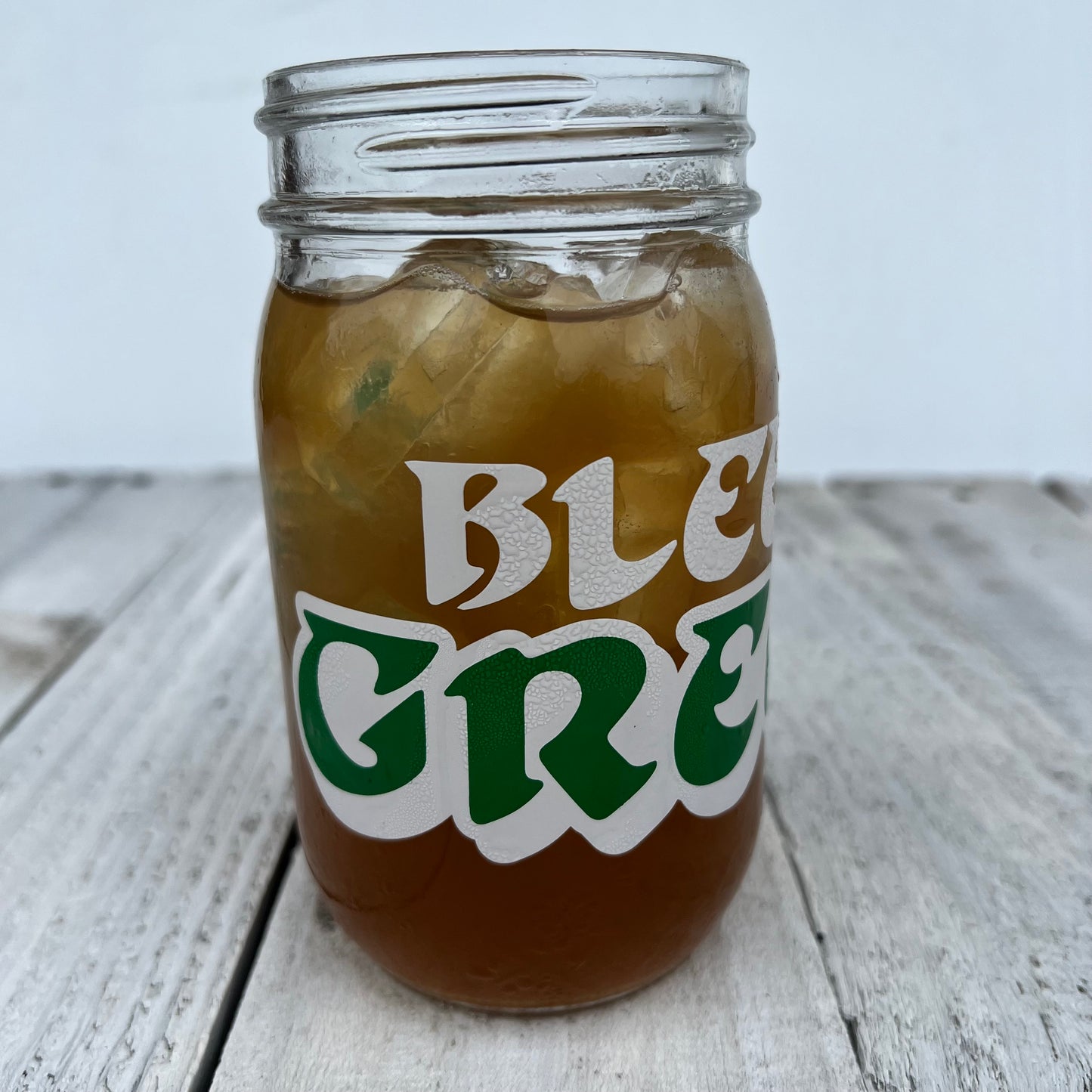 Mason Jar - Bleed Green