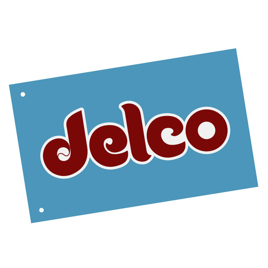 DELCO Phils Script Big Flag