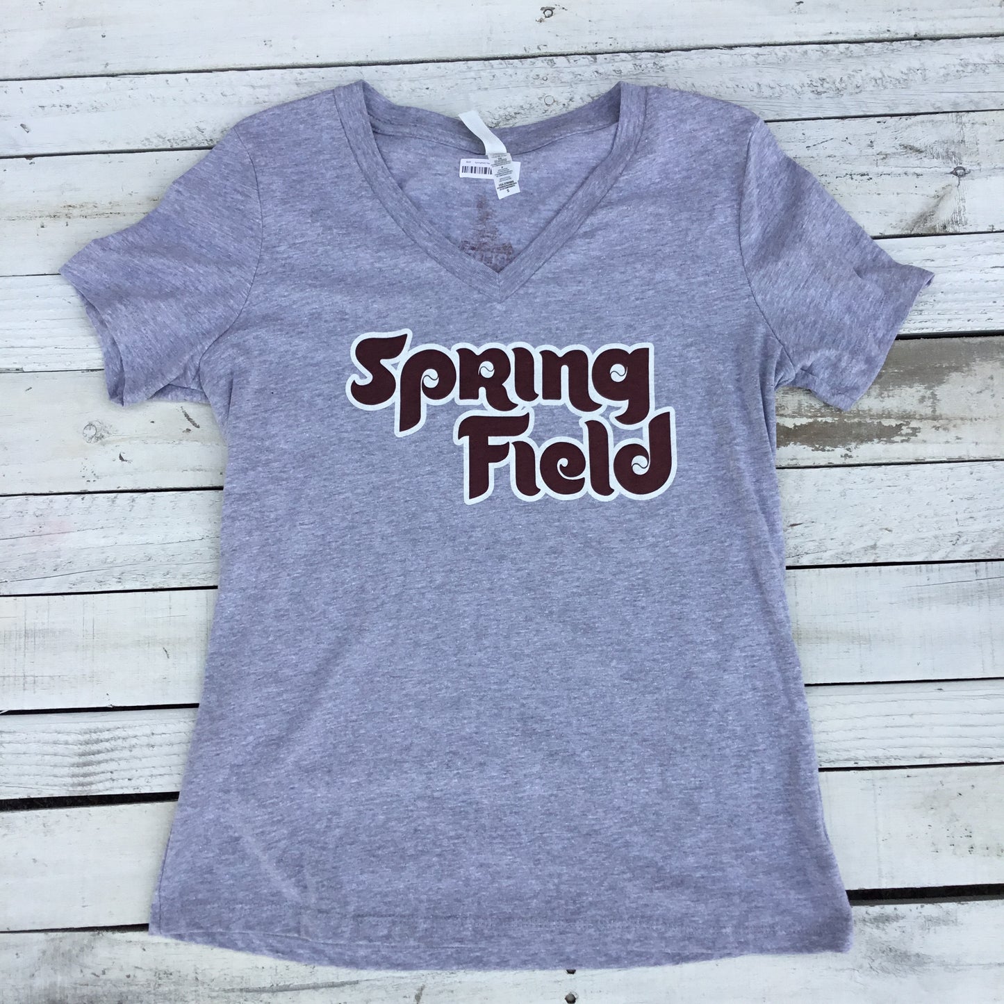 Springfield Phils Script Ladies V Neck