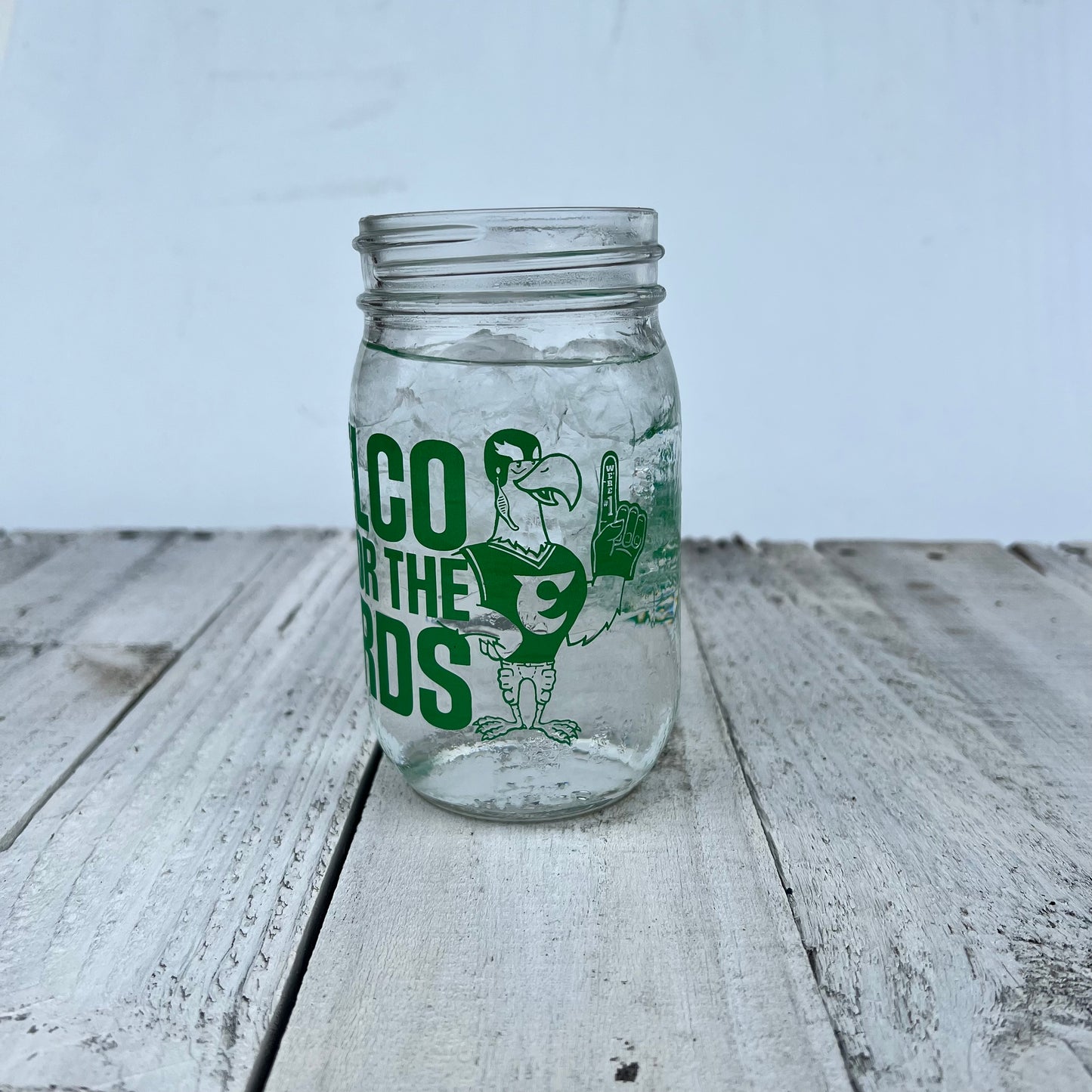 Mason Jar - Delco is for the Birds