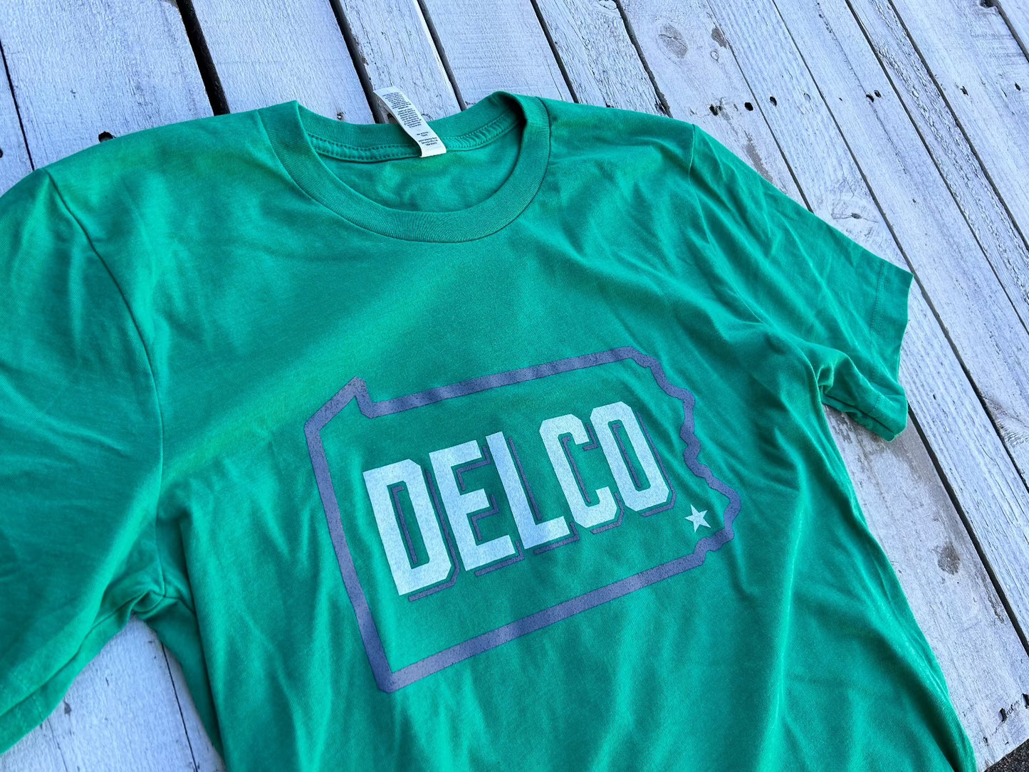 BlueRooted DELCO Kelly Green T