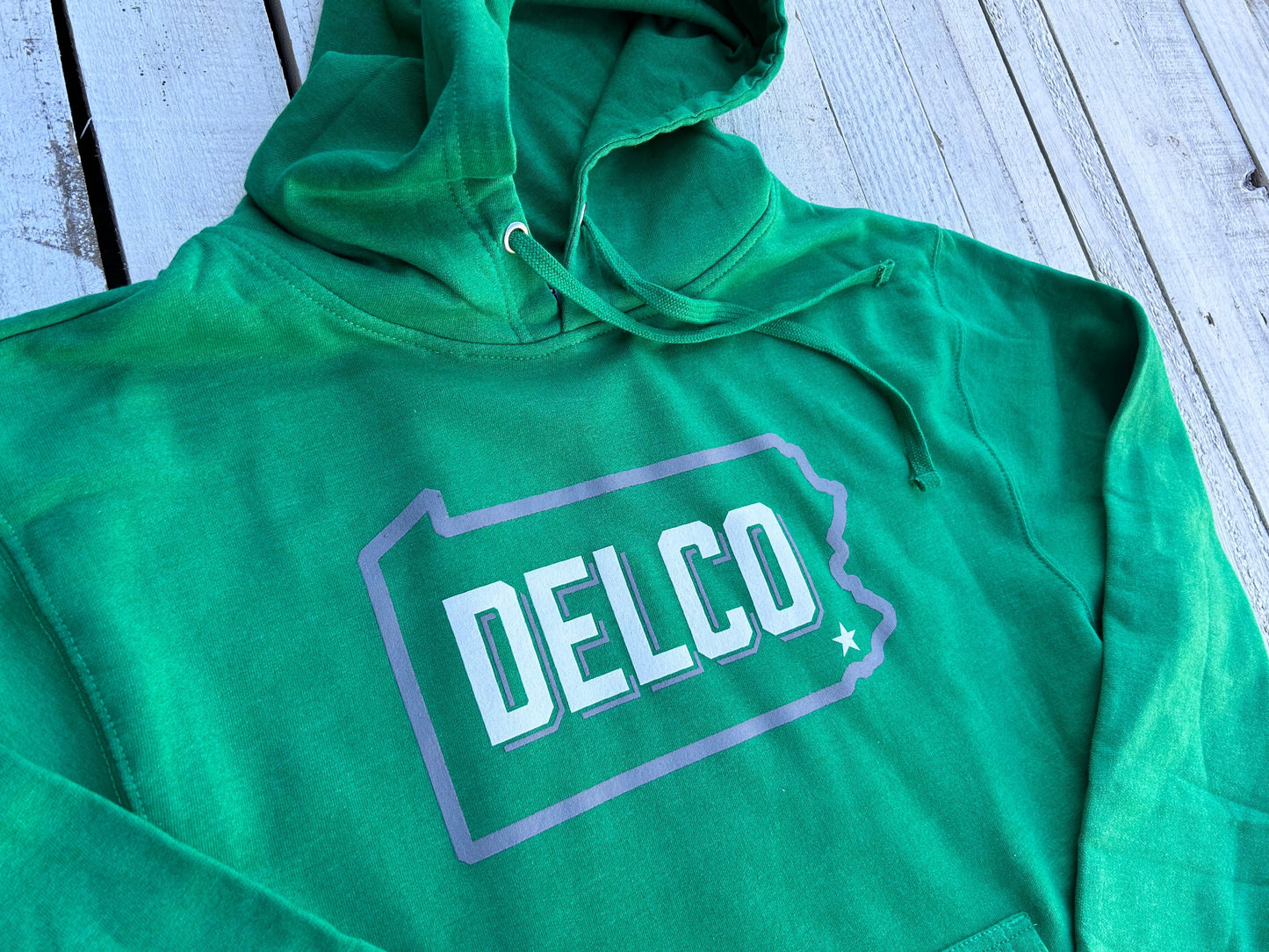 BlueRooted DELCO Kelly Green Sweatshirt