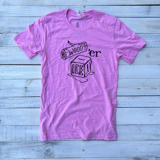 BlueRooted Wood 'er Ice Pink Pomegranate