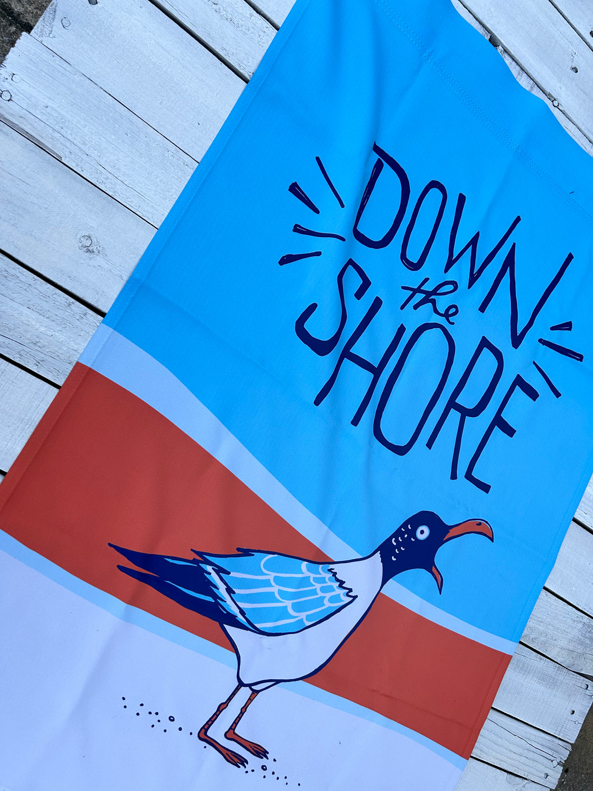 Down The Shore Seagull Dorm Flag