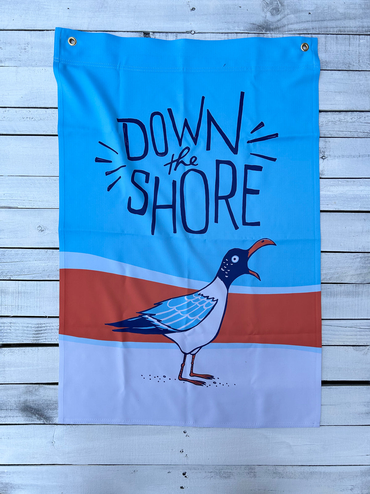 Down The Shore Seagull Dorm Flag
