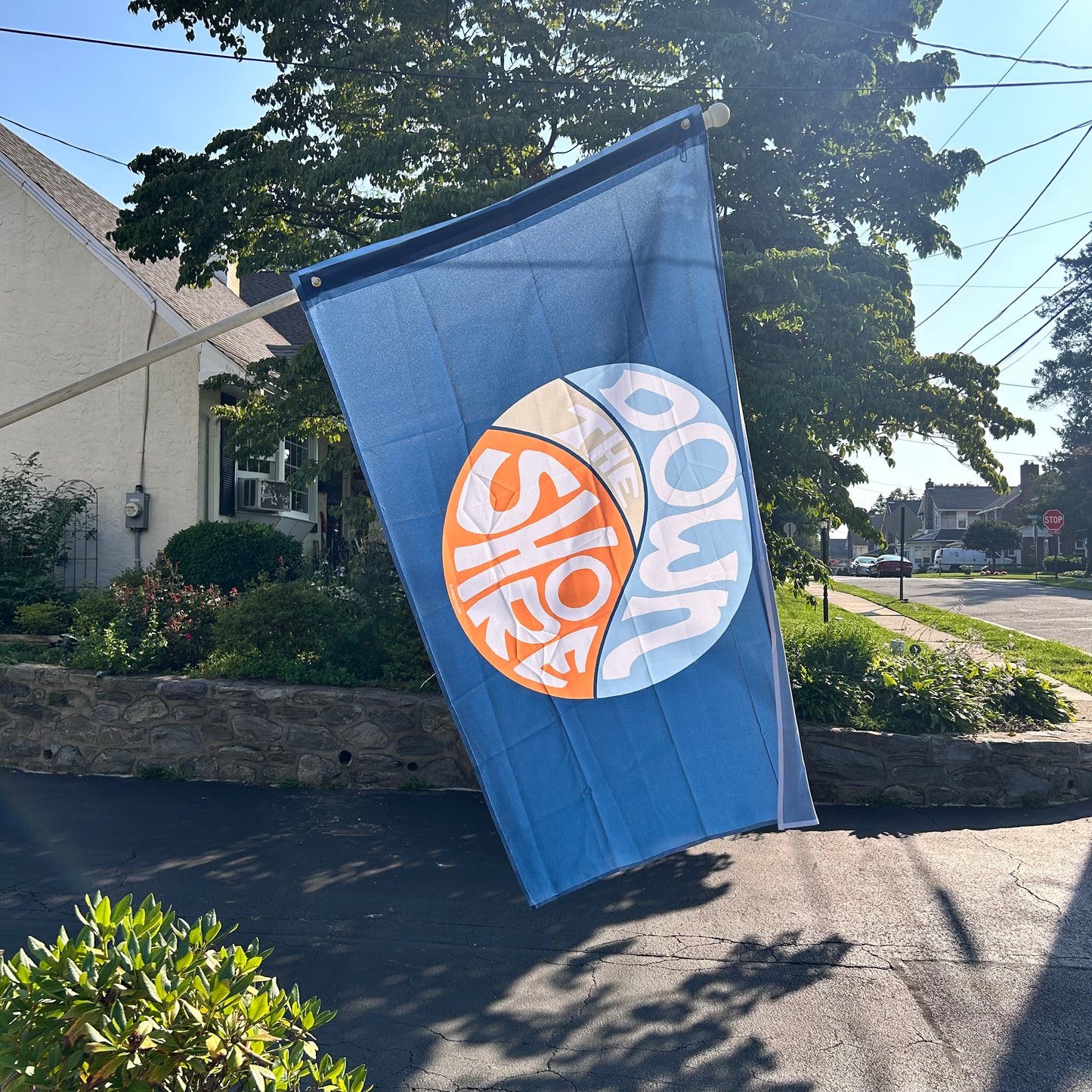 Down The Shore Swirl Dusk Big Flag