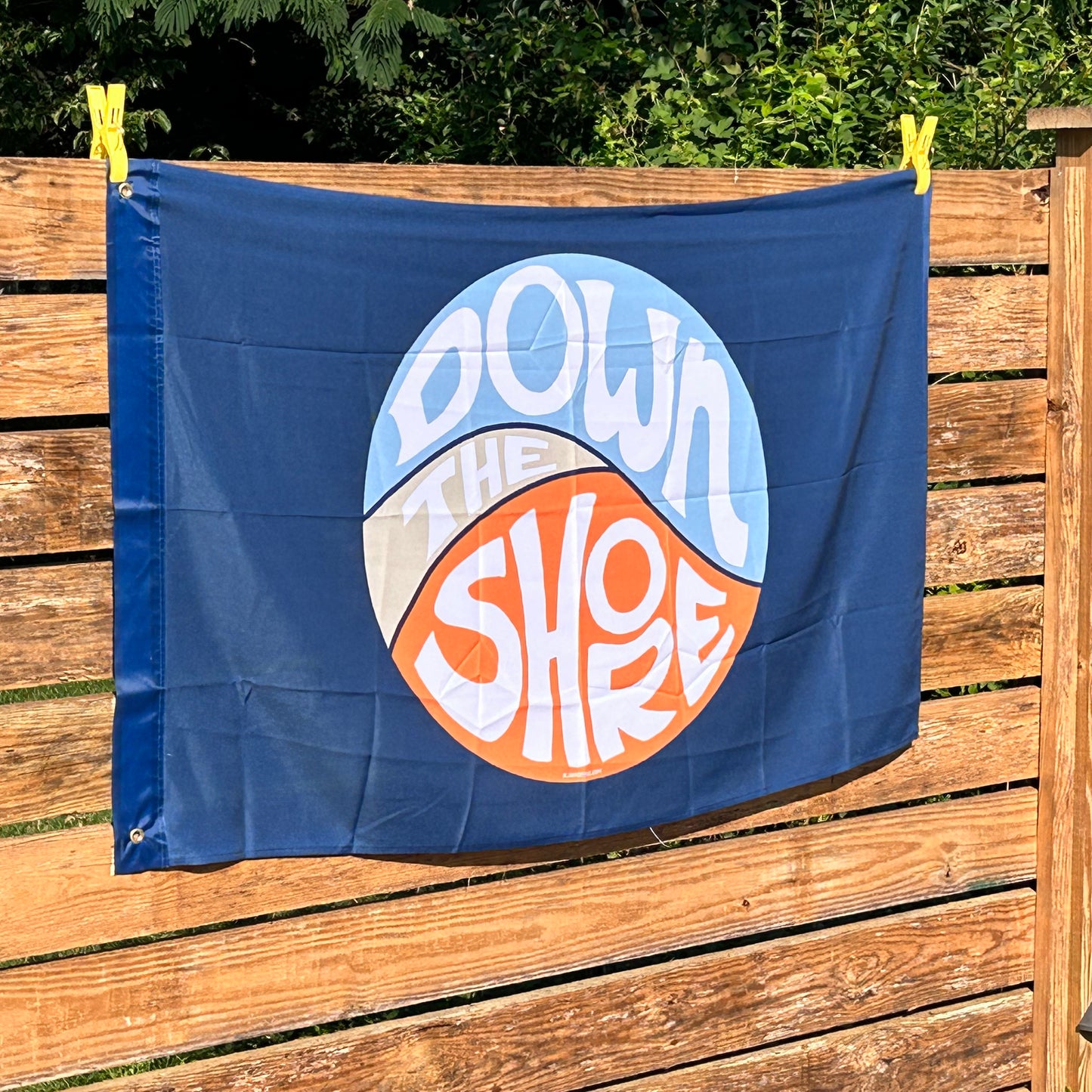 Down The Shore Swirl Dusk Big Flag