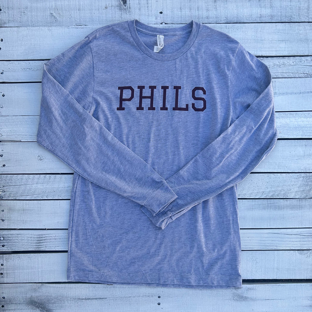 Phils Text Long Sleever Grey
