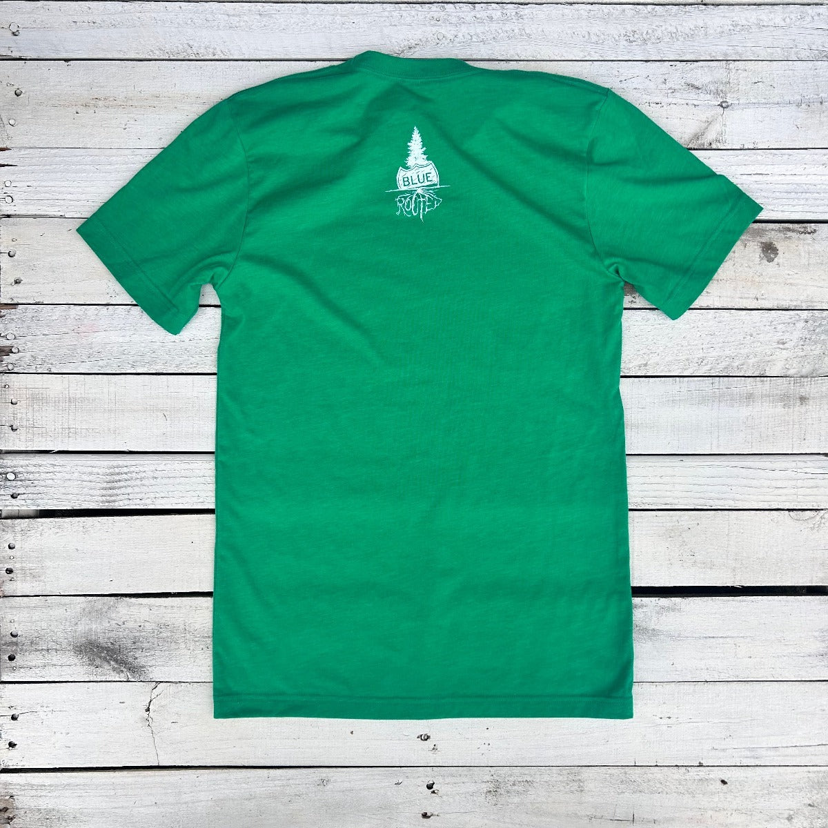 BlueRooted Bleed Green T Shirt Blue Rooted