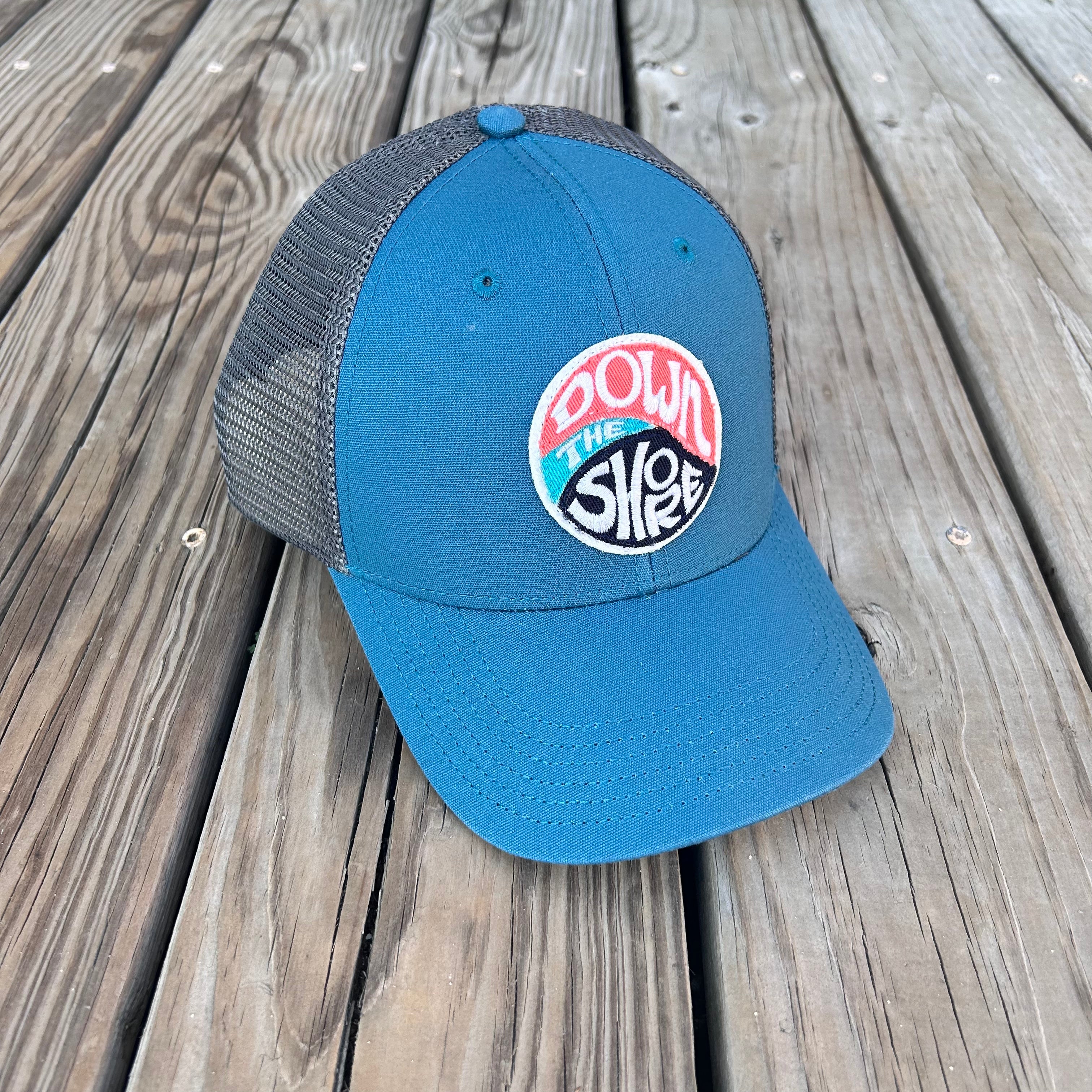 Down the Shore Swirl Marine Blue Hipster