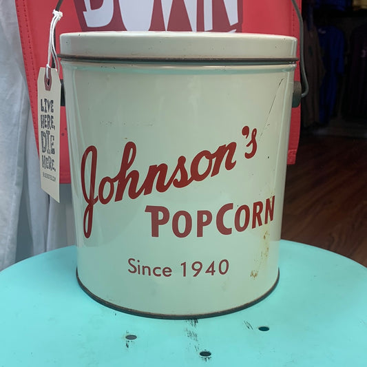 Vintage Johnson’s Popcorn Bucket