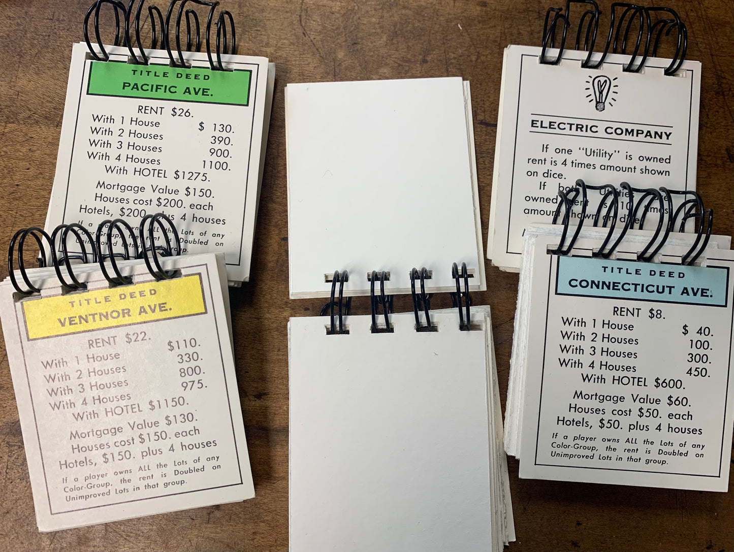 Journal-Monopoly Cards
