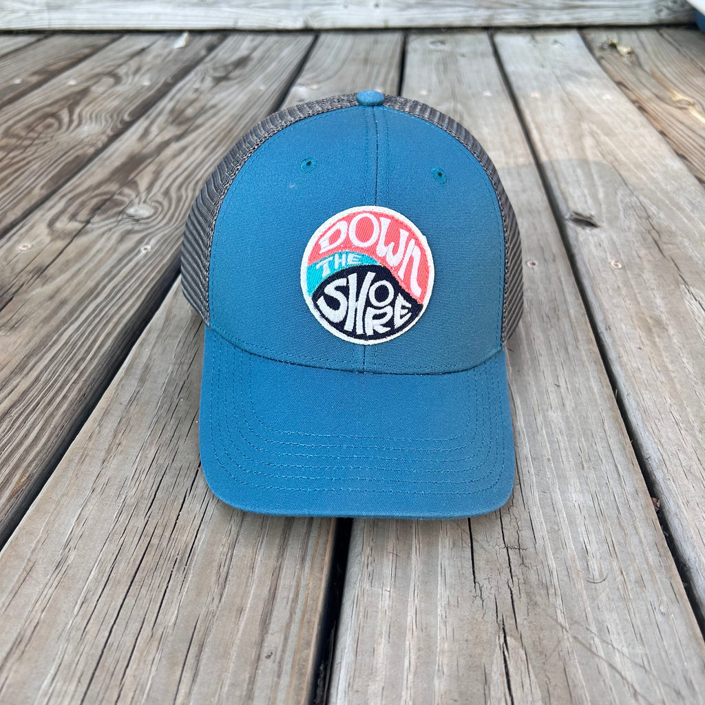 Down the Shore Swirl Marine Blue Hipster
