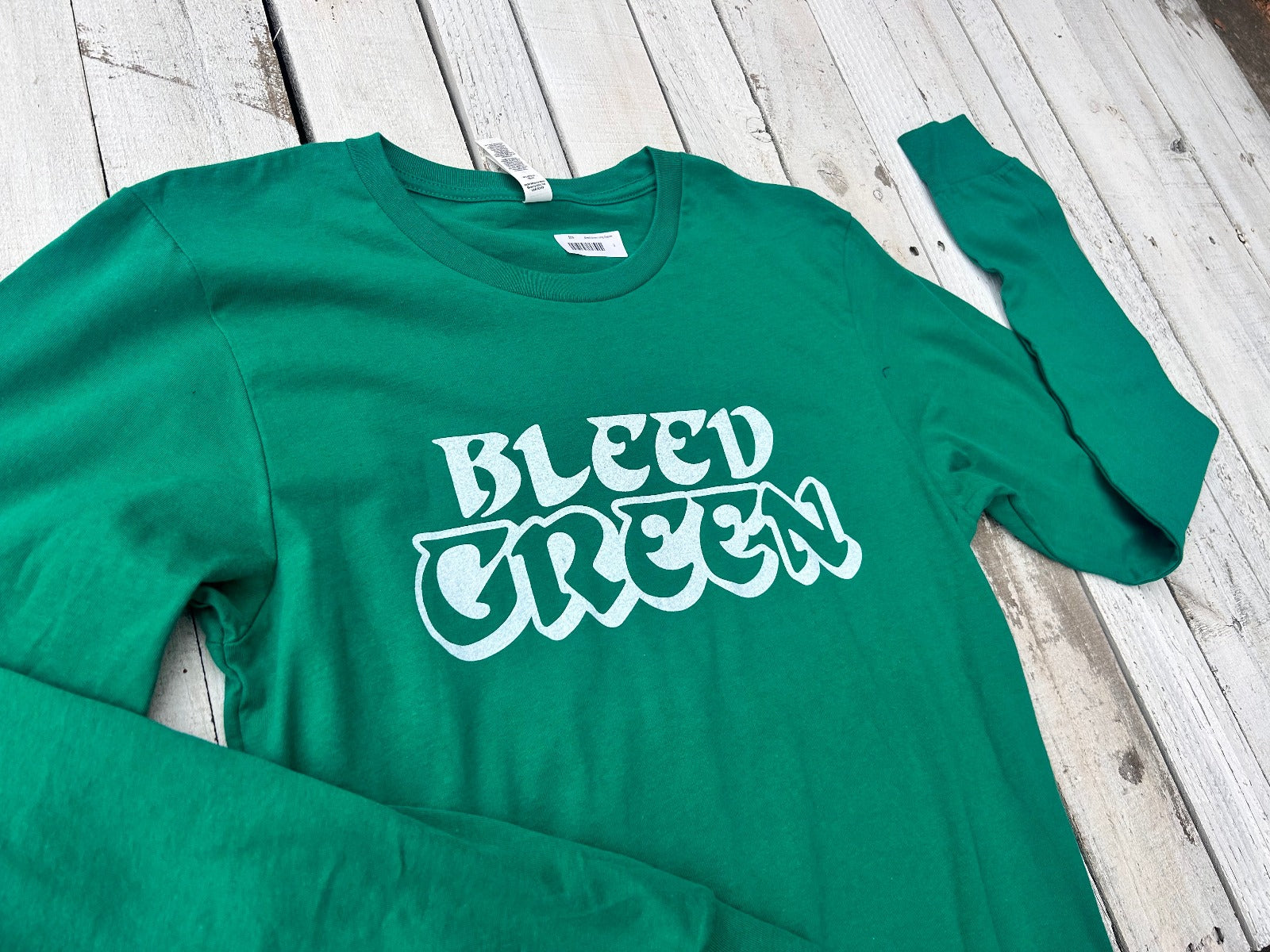 BlueRooted Bleed Green Longsleever