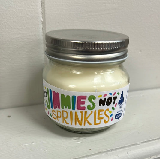 It’s Jimmies NOT Sprinkles Candle