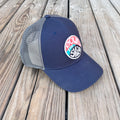 Down the Shore Swirl Navy Hipster