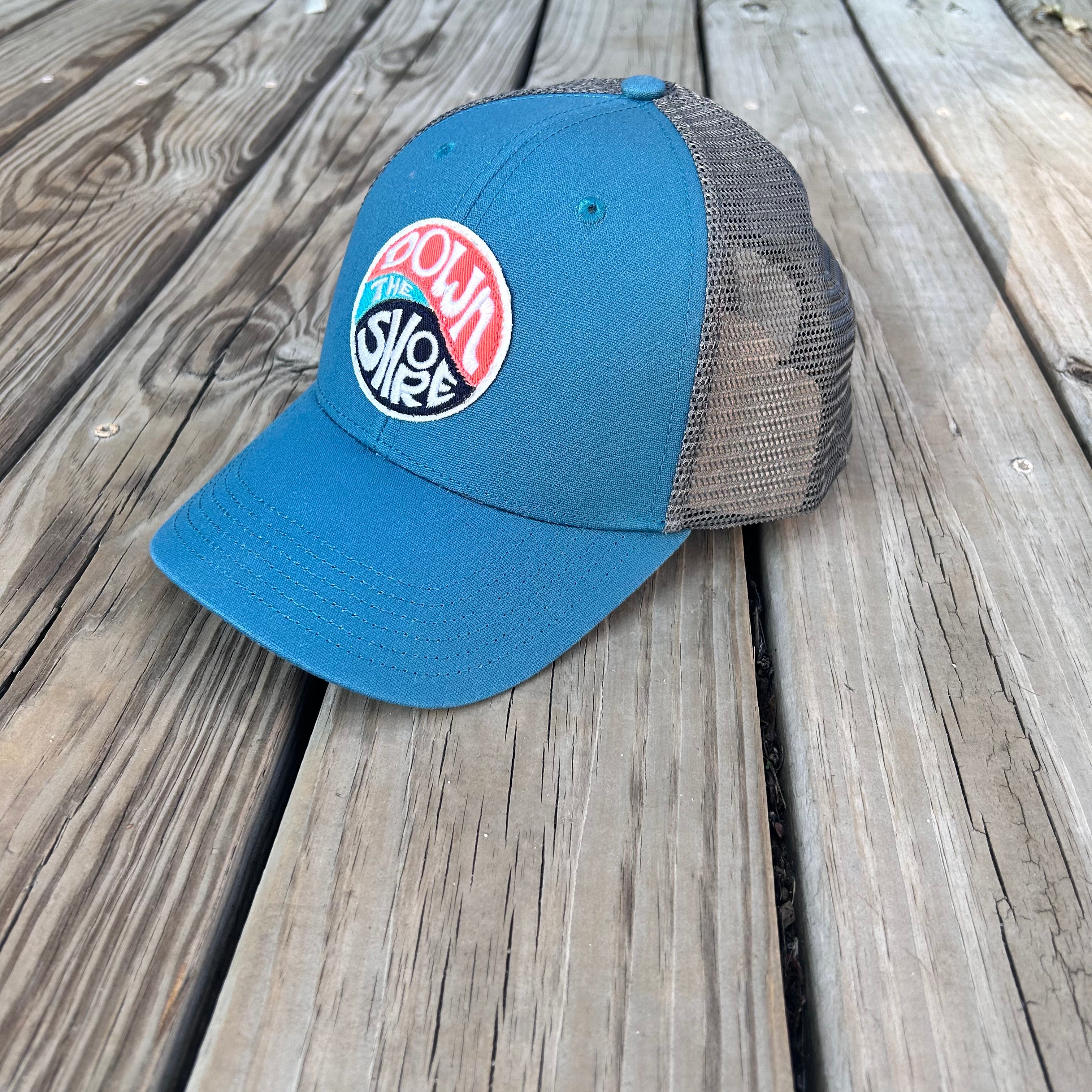 Down the Shore Swirl Marine Blue Hipster