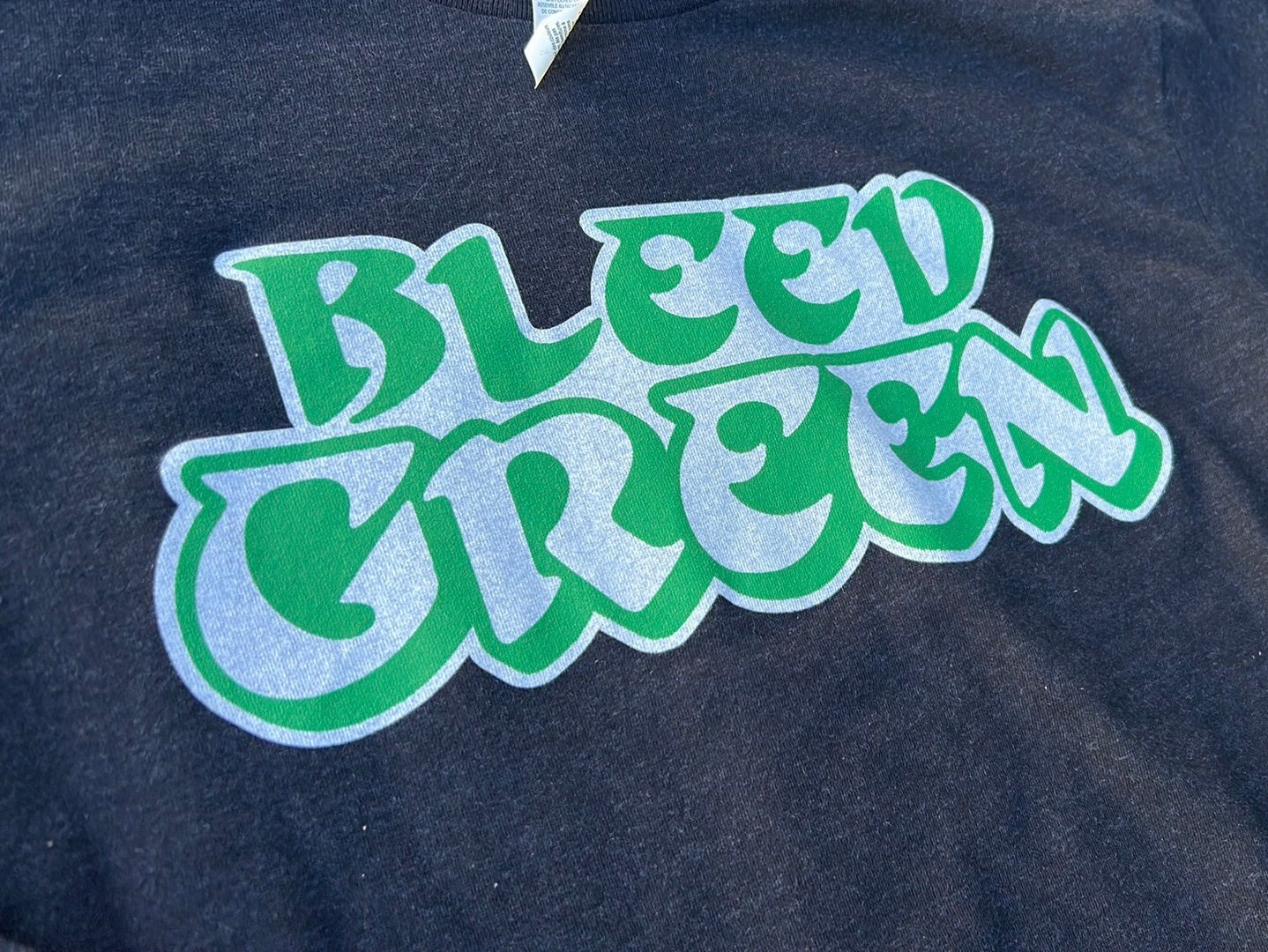 BlueRooted Bleed Green Black Longsleever