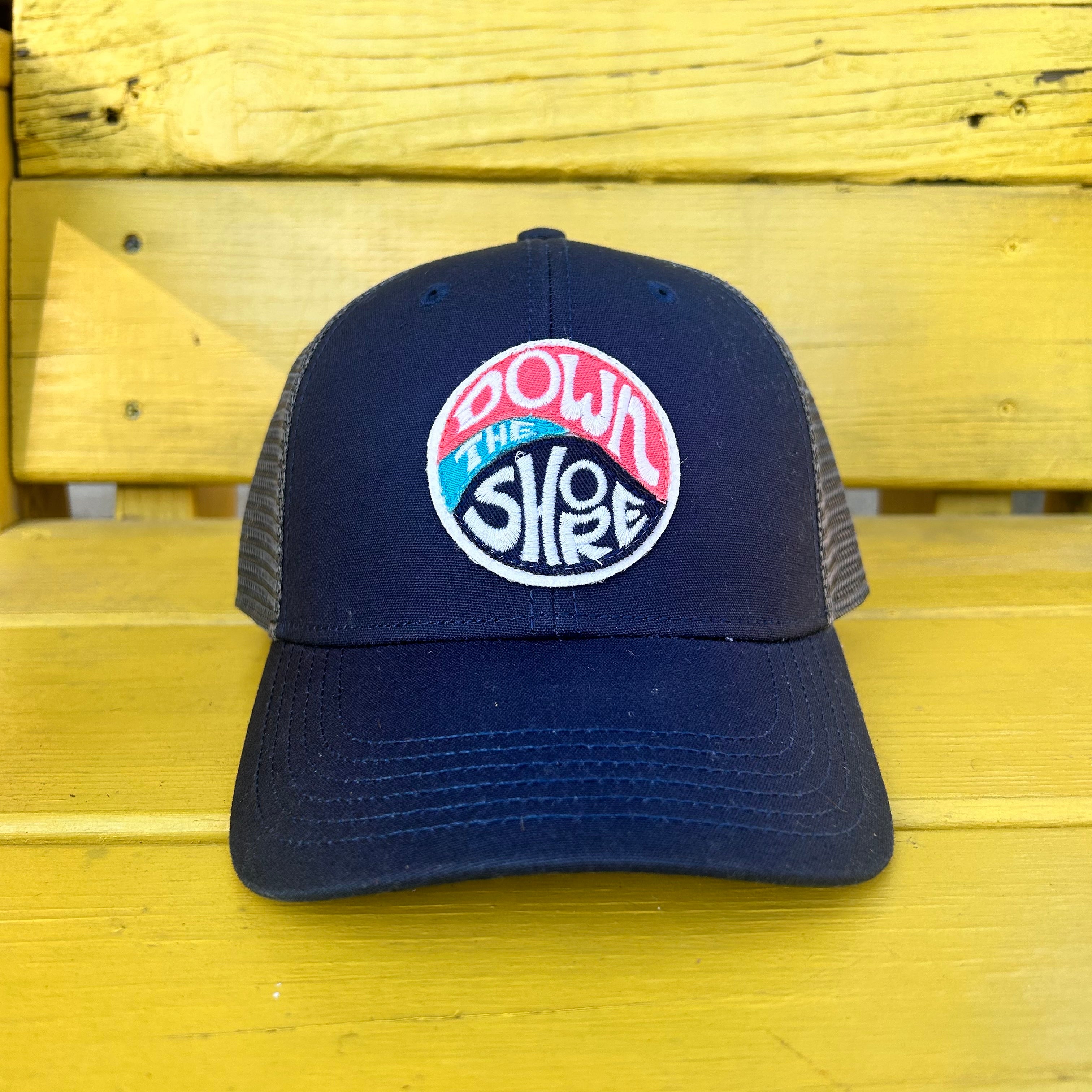 Down the Shore Swirl Navy Hipster