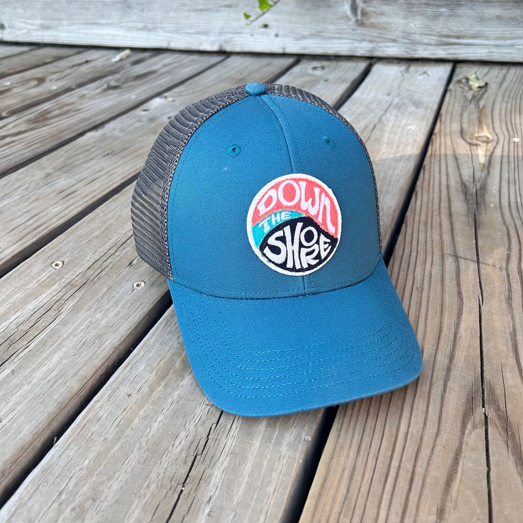 Down the Shore Swirl Marine Blue Hipster