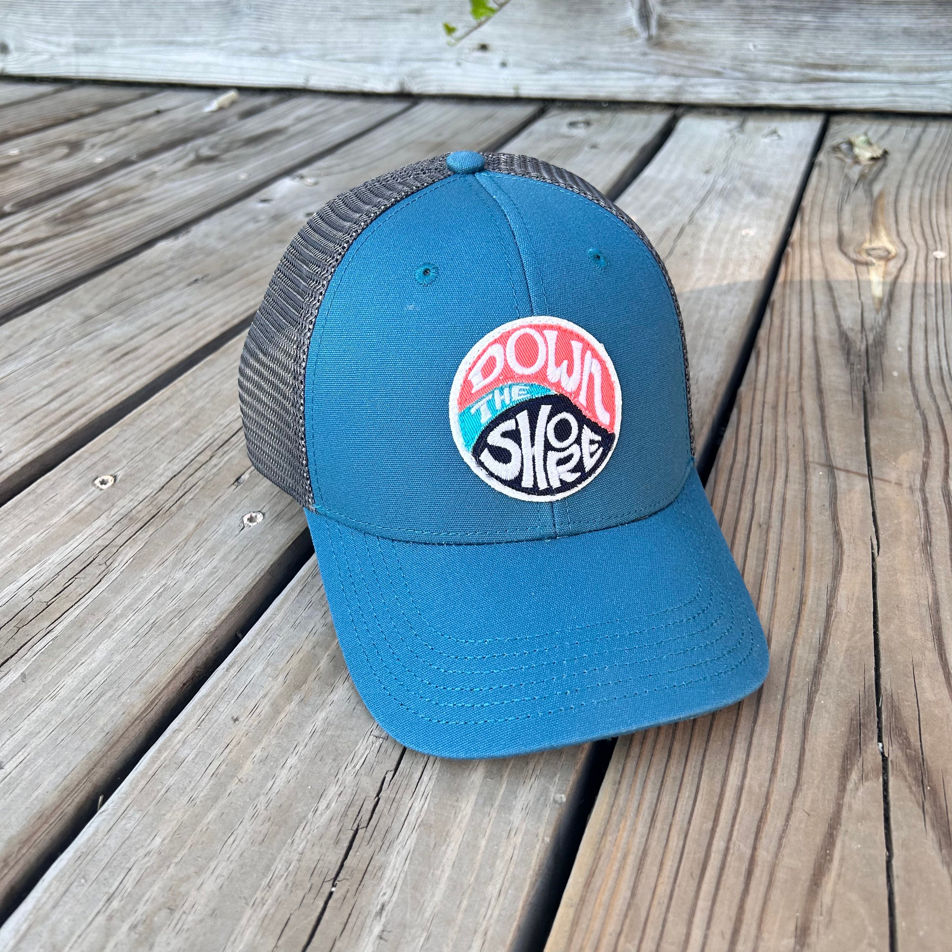 Down the Shore Swirl Marine Blue Hipster