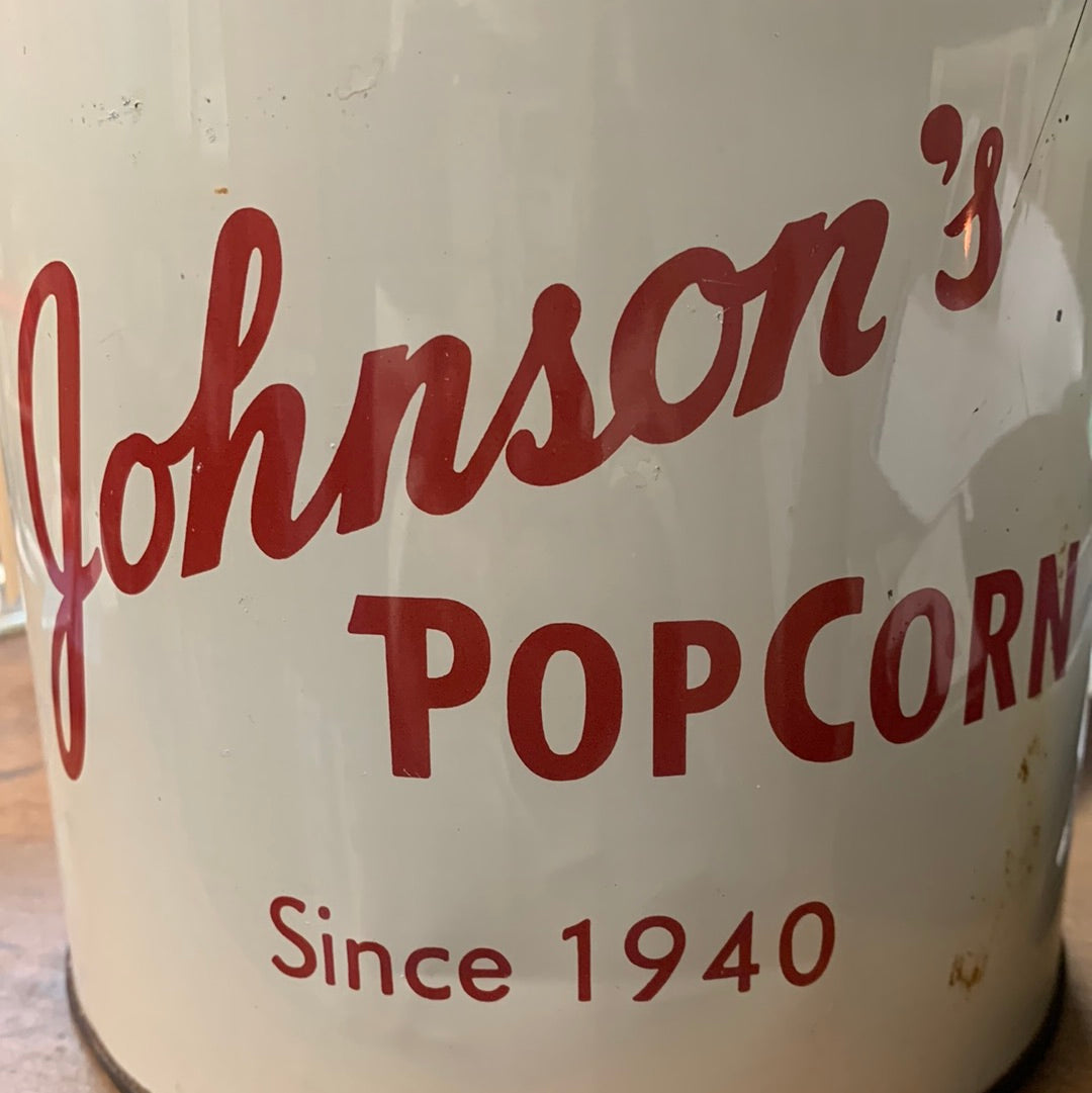 Vintage Johnson’s Popcorn Bucket