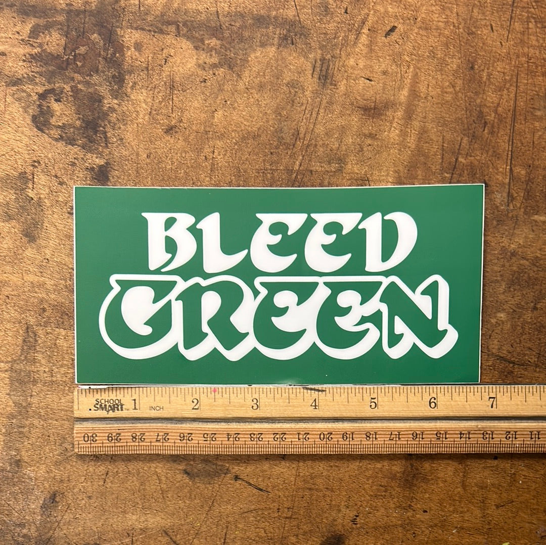 Bleed Green sticker