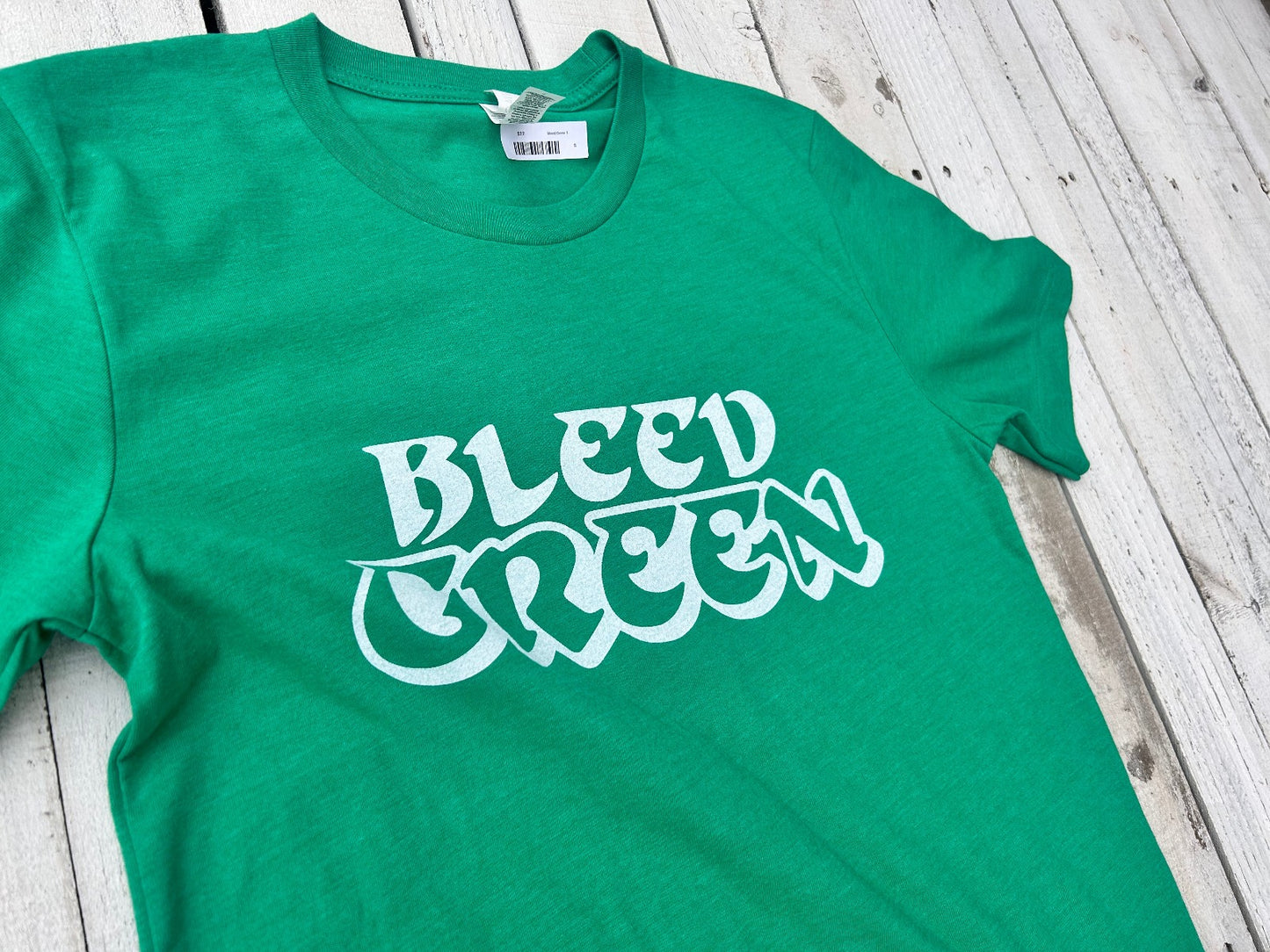 BlueRooted Bleed Green T Shirt