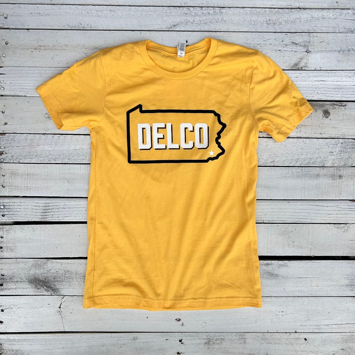 BlueRooted DELCO Bucs Gold T