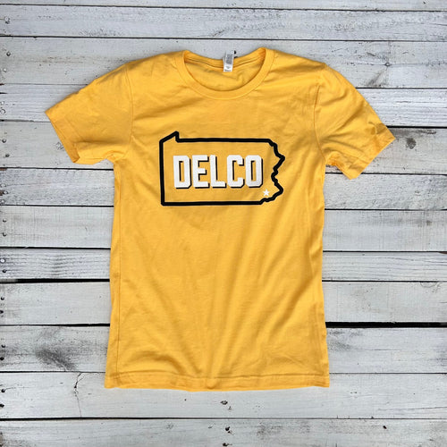 BlueRooted DELCO Bucs Gold T