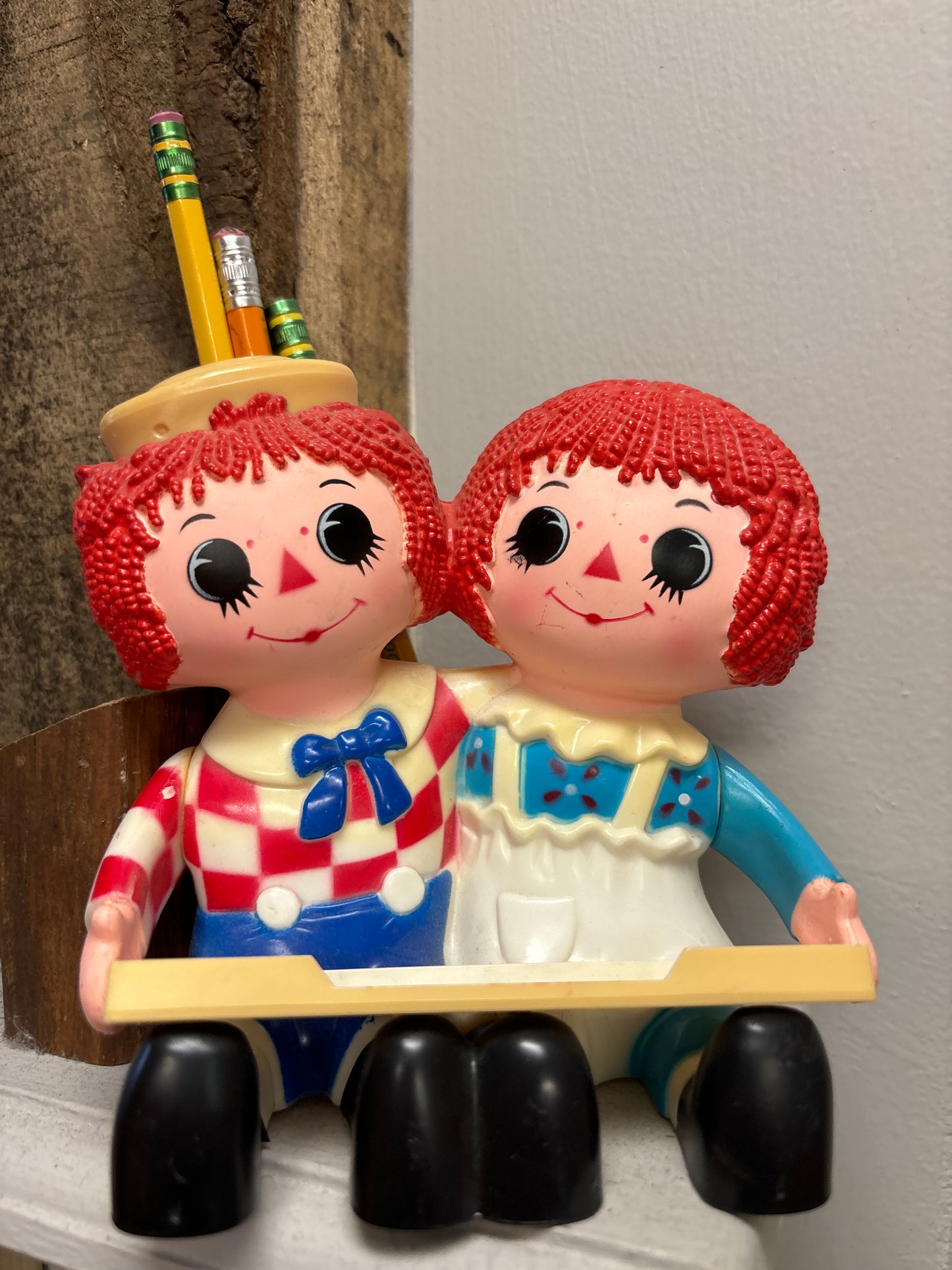 Raggedy Ann and Andy Pencil Holder