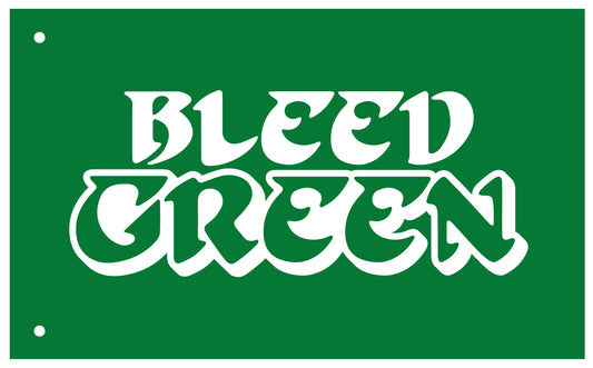 Bleed Green Tailgate Flag