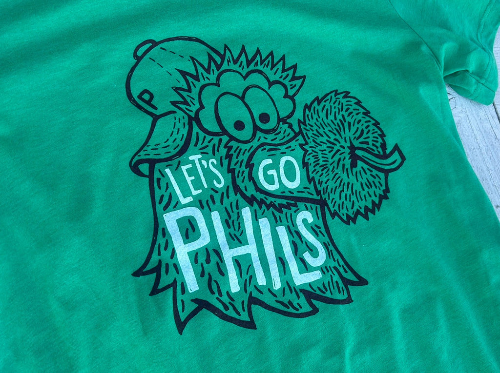 BlueRooted Let's Go Phils Phanatic Green