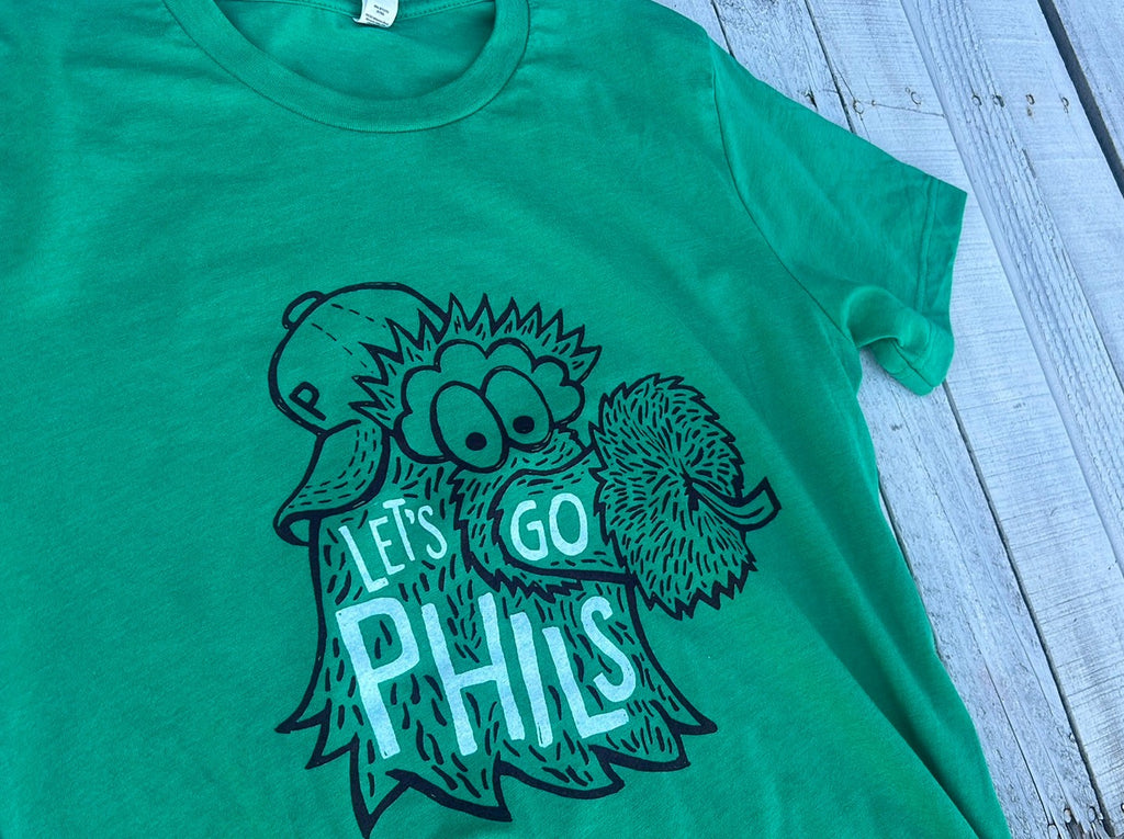 BlueRooted Let's Go Phils Phanatic Green