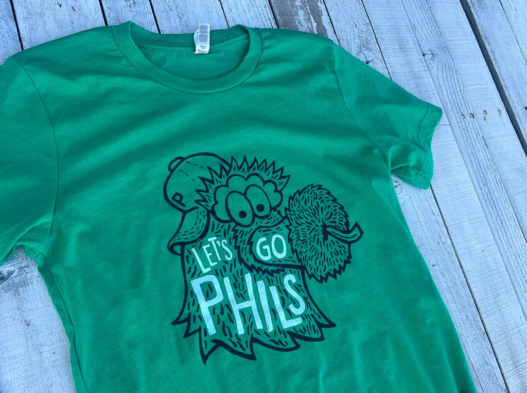 BlueRooted Let's Go Phils Phanatic Green