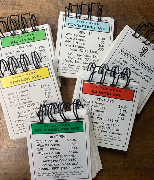 Journal-Monopoly Cards