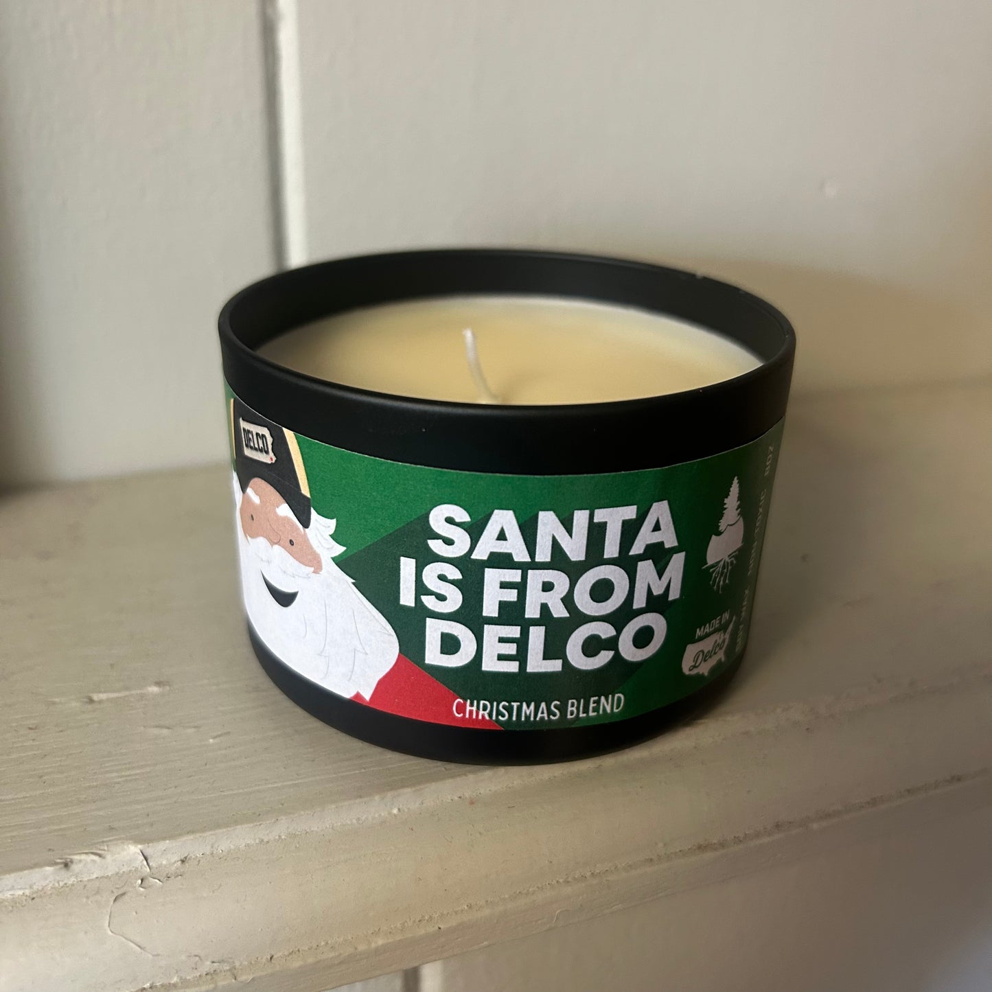 Santa is from DELCO Candle