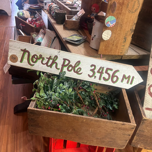 Havertown to the North Pole Wooden Sign