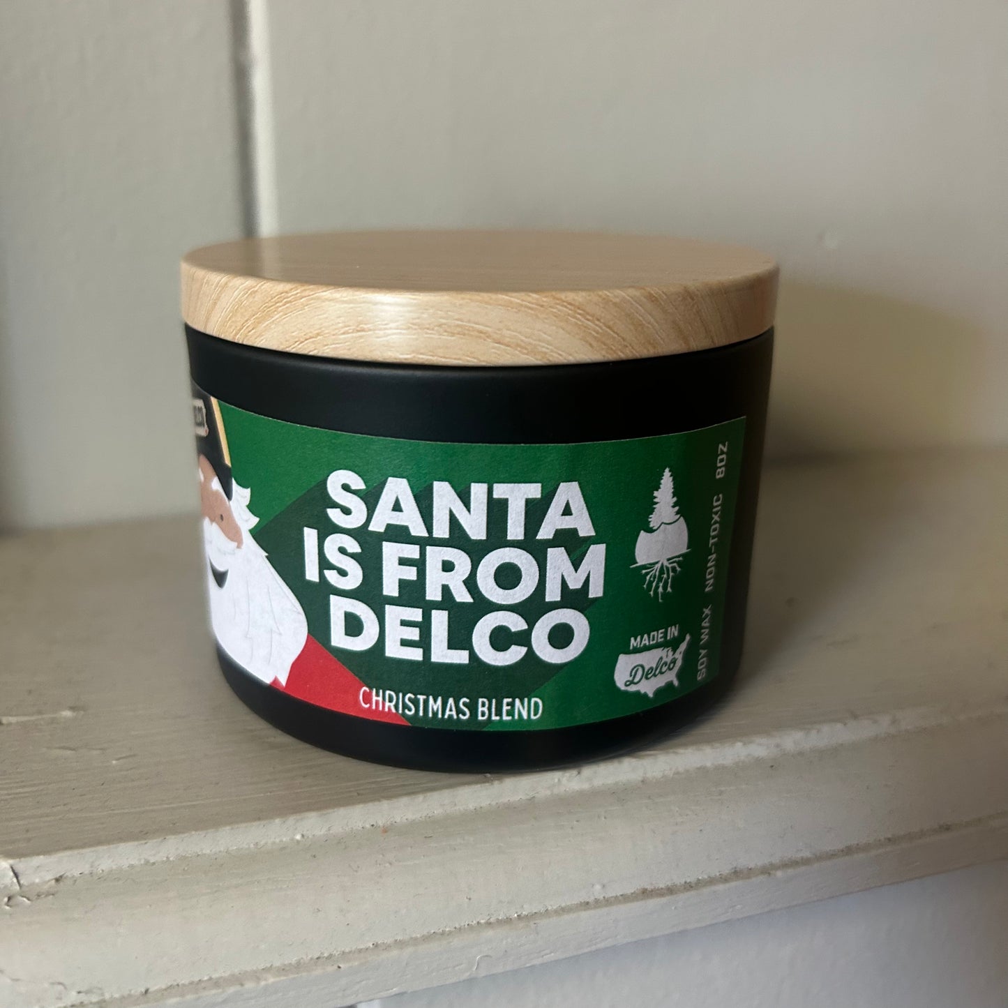 Santa is from DELCO Candle