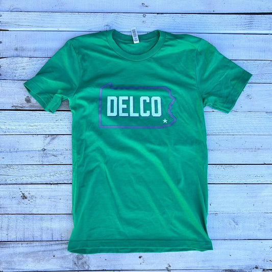 BlueRooted DELCO Kelly Green T
