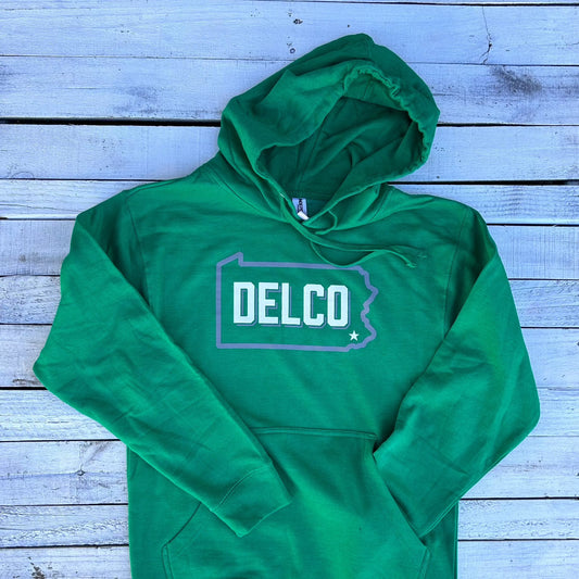 BlueRooted DELCO Kelly Green Sweatshirt