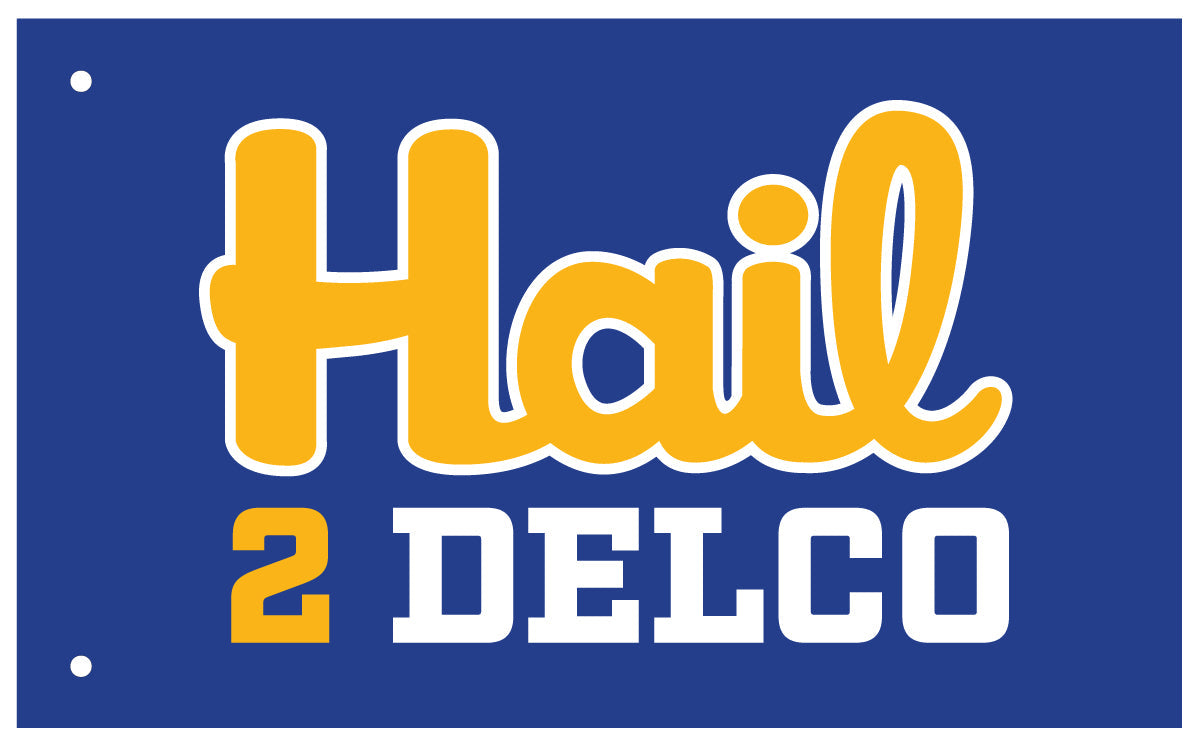 Hail 2 DELCO Tailgate Flag