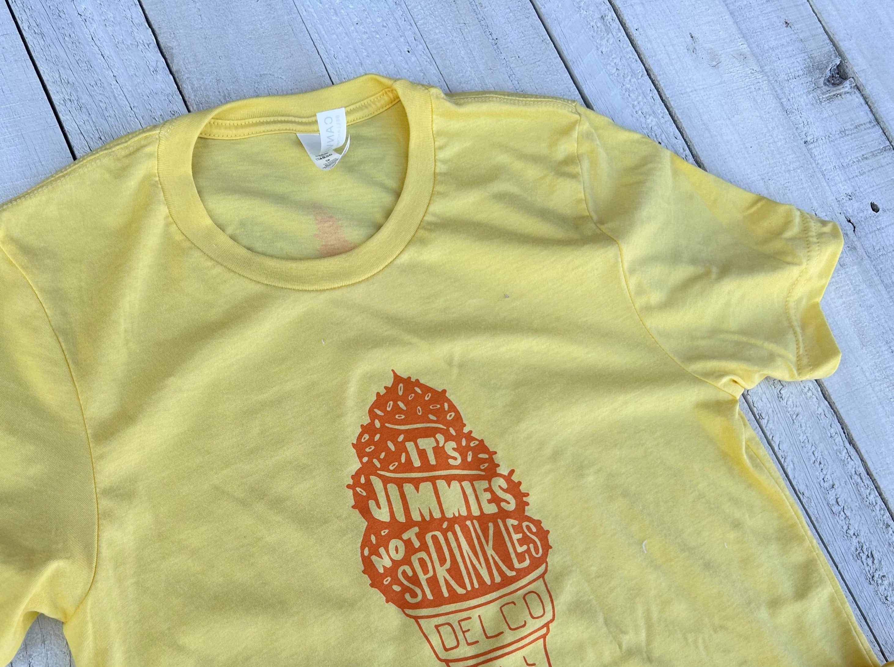 Blue Rooted It's Jimmies Not Sprinkles Lemon